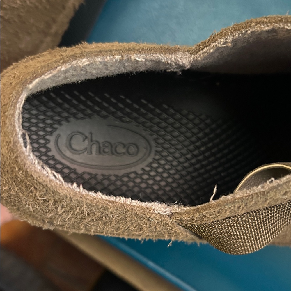 Chaco Women's Paonia Clog- Teak- Suede - Picture 13 of 16